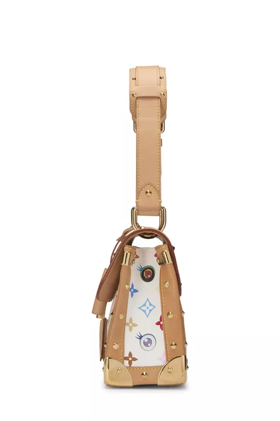 Takashi Murakami x Louis Vuitton White Monogram Multicolore Eye Need You Bag, , large image number 2