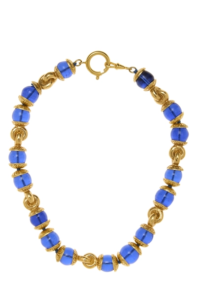 Blue Gripoix Necklace