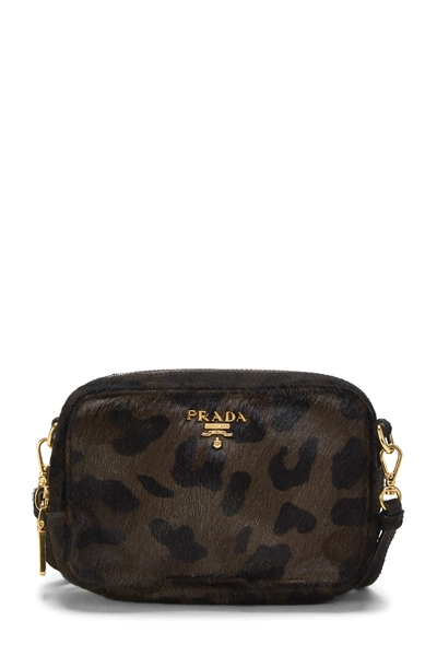 Brown Ponyhair Camera Bag Mini