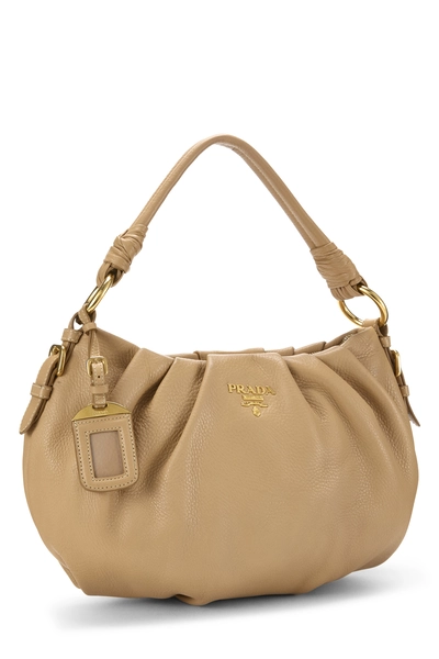 Prada Beige Vitello Daino Hobo — photo 2
