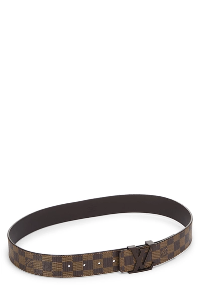 Damier Ebene Ceinture Initiales 85, , large