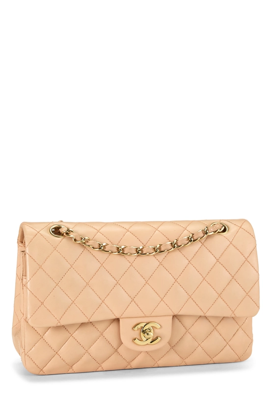 Pink Quilted Lambskin Classic Double Flap Medium, , large image number 1