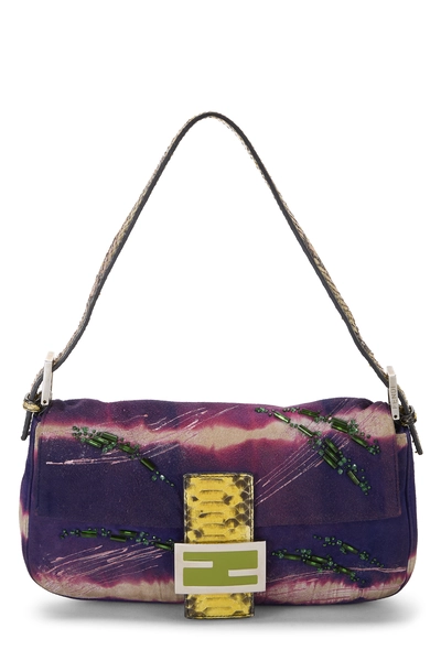 Purple Suede Baguette