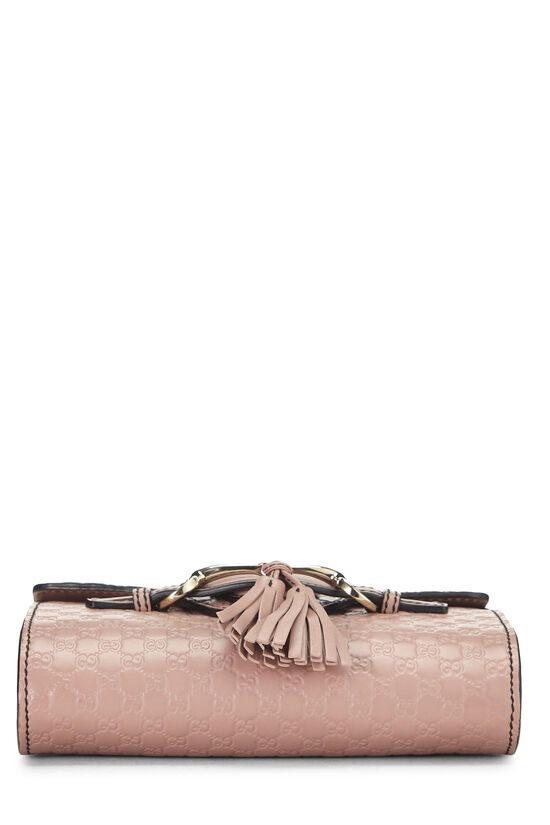 Pink Microguccissima Leather Emily Chain Crossbody Bag, , large image number 4