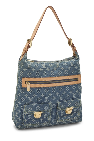 Blue Monogram Denim Baggy GM, , large