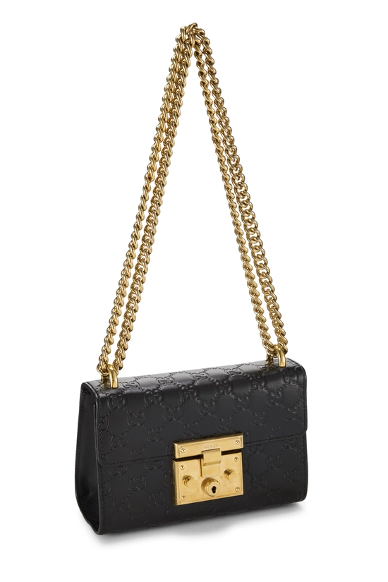 Black Guccissima Padlock Shoulder Bag Small, , large image number 1
