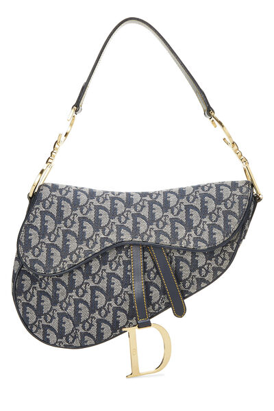 Navy Trotter Canvas Saddle Bag Mini