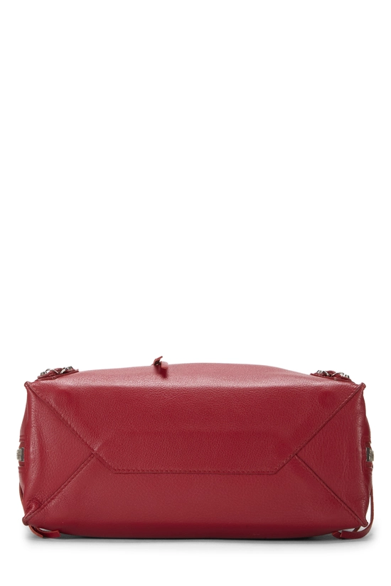 Red Calfskin Papier A4 Zip Around Tote Mini, , large image number 4