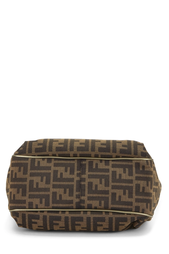 Gold Zucca Canvas Shoulder Bag, , large image number 4