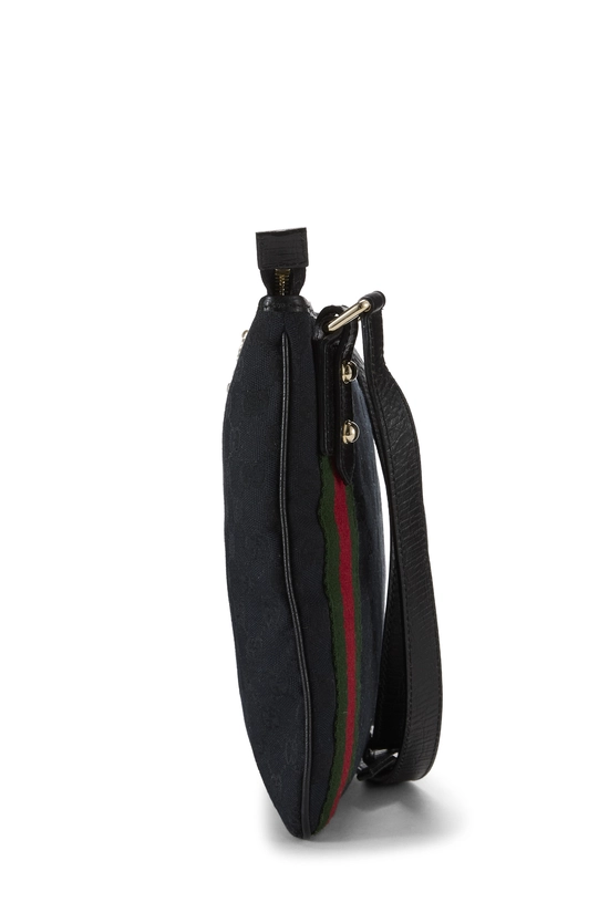 Black GG Canvas Jolicoeur Messenger, , large image number 2