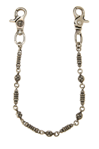 Sterling Silver Plus Ball and Barrel Wallet Chain, , large