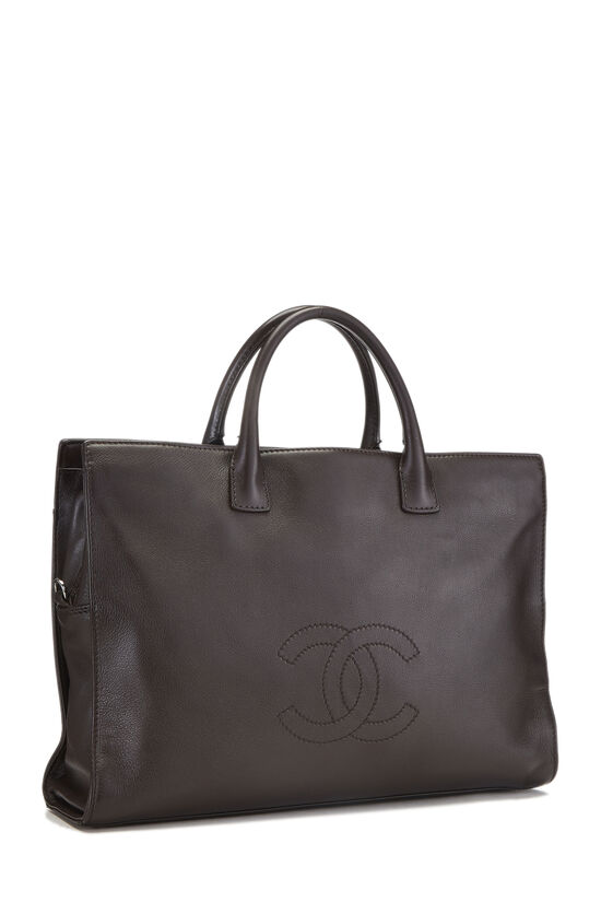 Chanel Brown Leather Briefcase Q6B1VC1L0B000