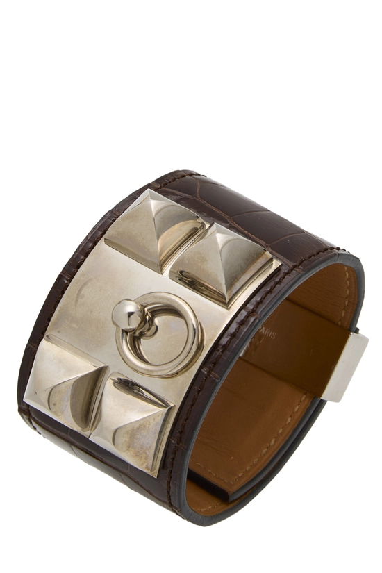 Brown Alligator Collier De Chien, , large image number 1