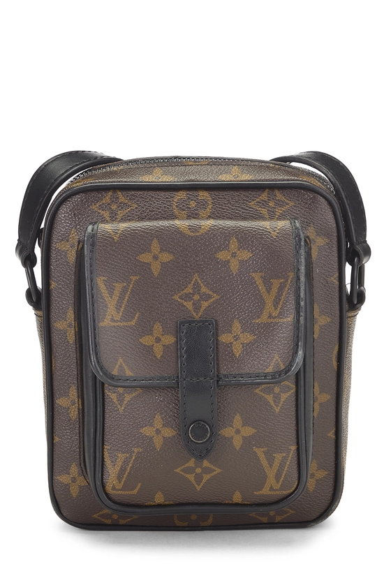 Black Monogram Macassar Christopher Wearable Wallet , , large image number 0