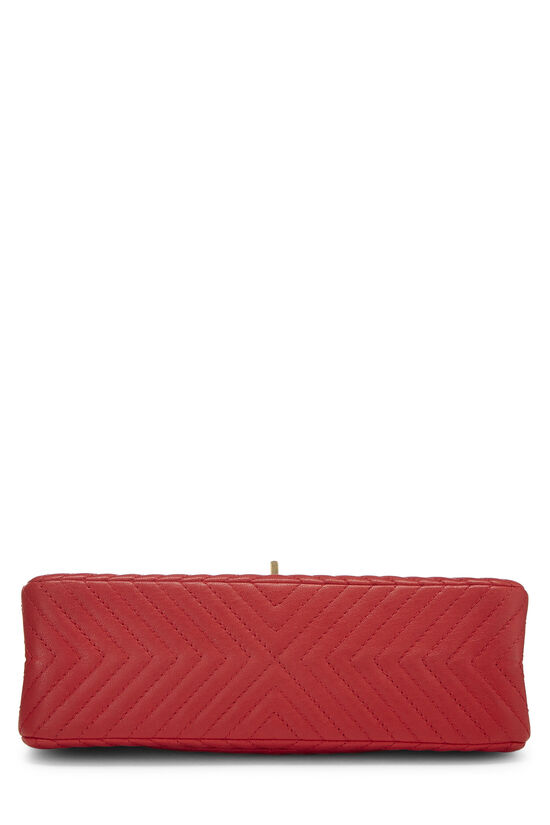 Red Chevron Calfskin 2.55 Reissue Flap 226, , large image number 4