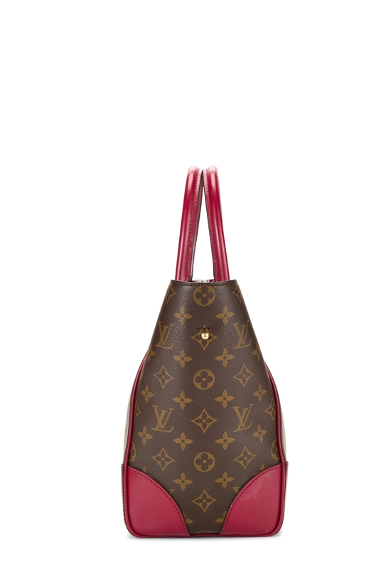 Burgundy Monogram Canvas Phenix MM, , large image number 3