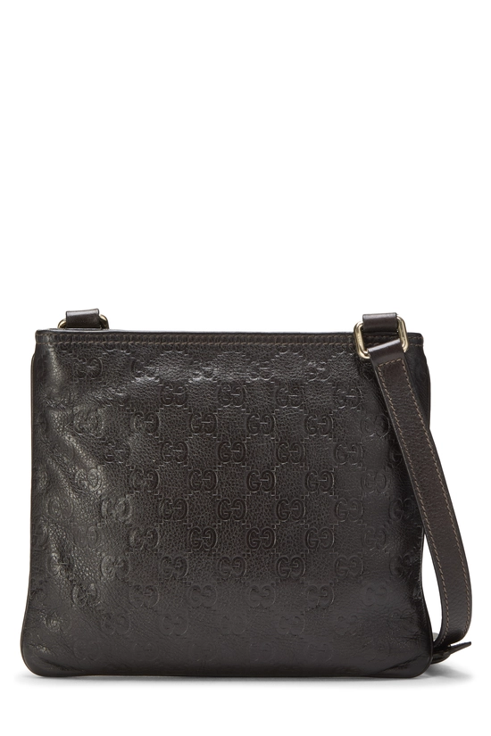 Brown Guccissima Flat Messenger Small, , large image number 3