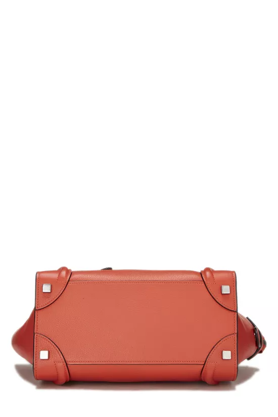 Orange Leather Luggage Micro, , large image number 4