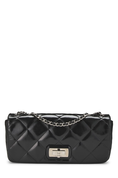 Black Patent Leather Reissue Flap Bag