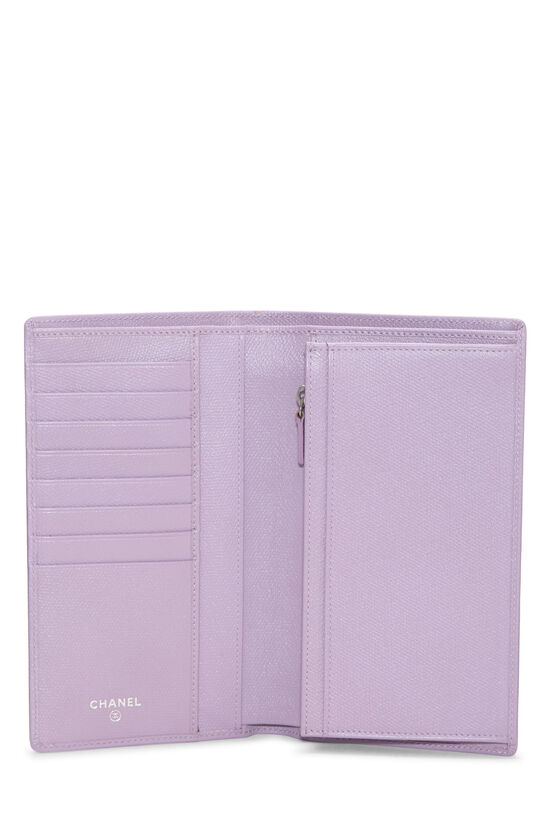Purple Calfskin Long Wallet, , large image number 3