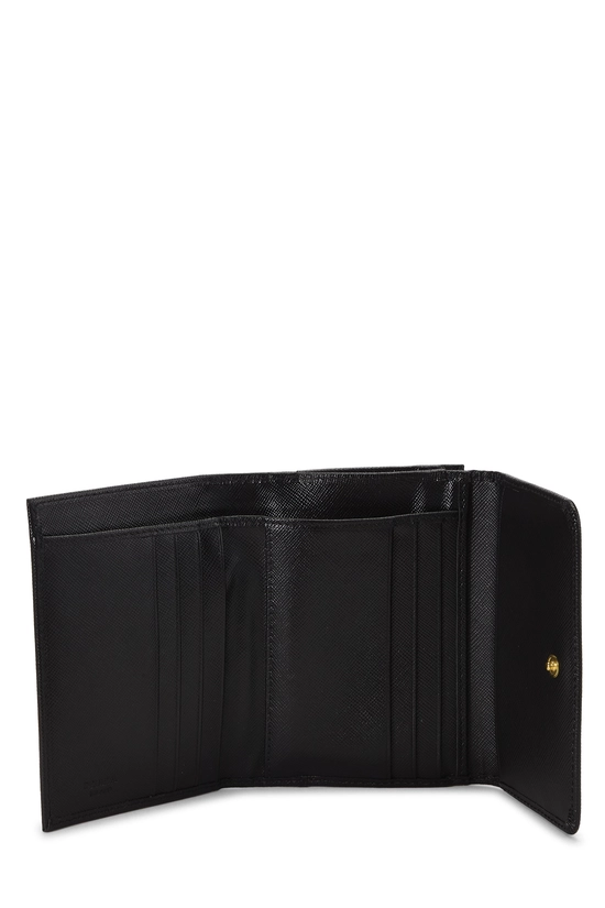 Black Saffiano Compact Wallet, , large image number 3