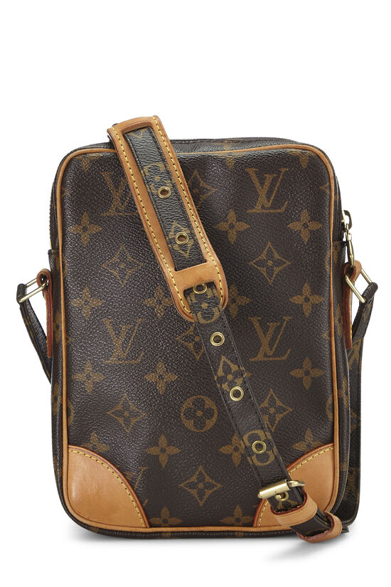 Louis Vuitton Danube 15 Monogram Canvas Crossbody Bag in Brown