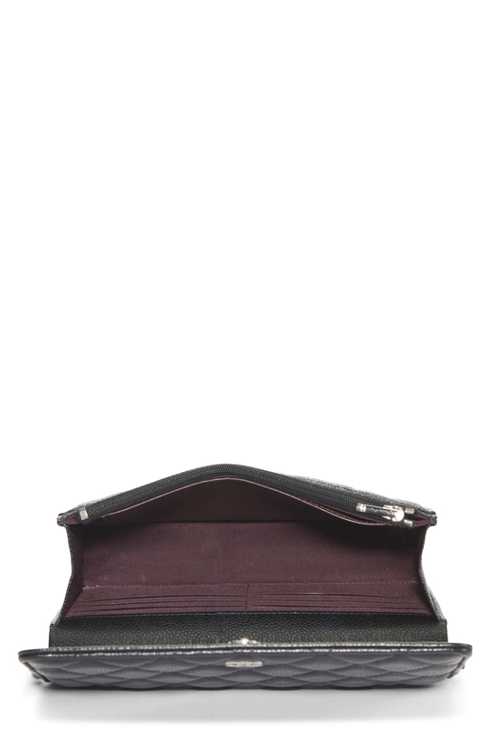 Black Quilted Caviar Classic Wallet on Chain (WOC), , large image number 5