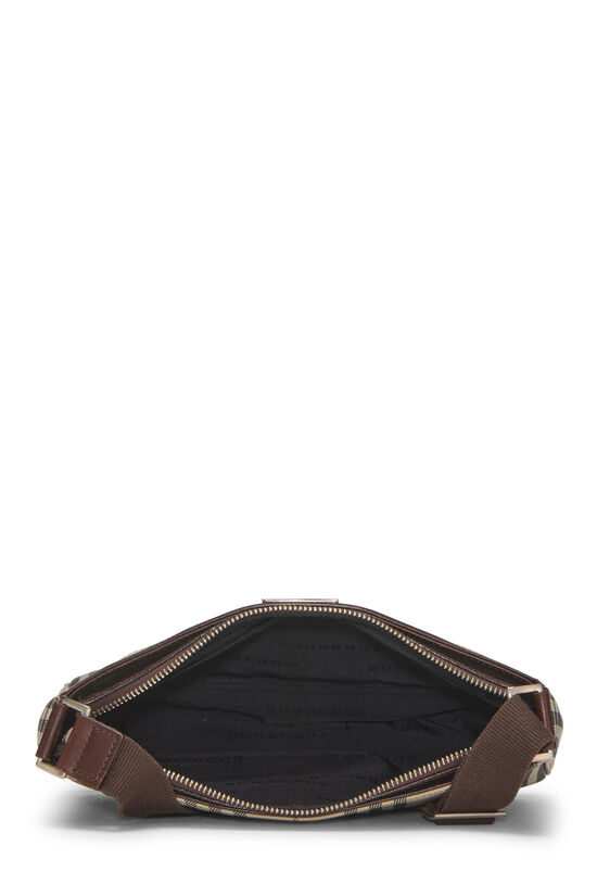 Brown Nylon House Check Crossbody Small, , large image number 5