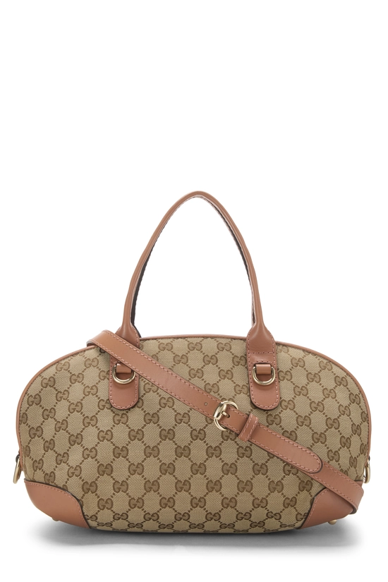 Pink Original GG Canvas Heartbit Handbag, , large image number 3