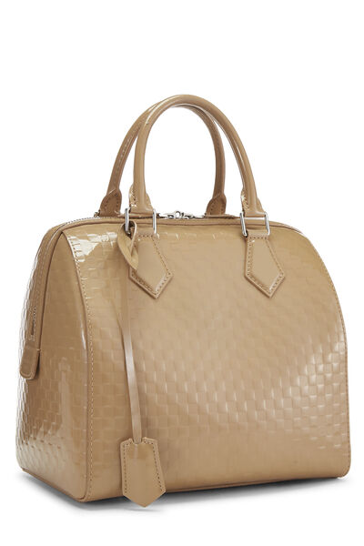 Beige Damier Facette Speedy Cube MM, , large