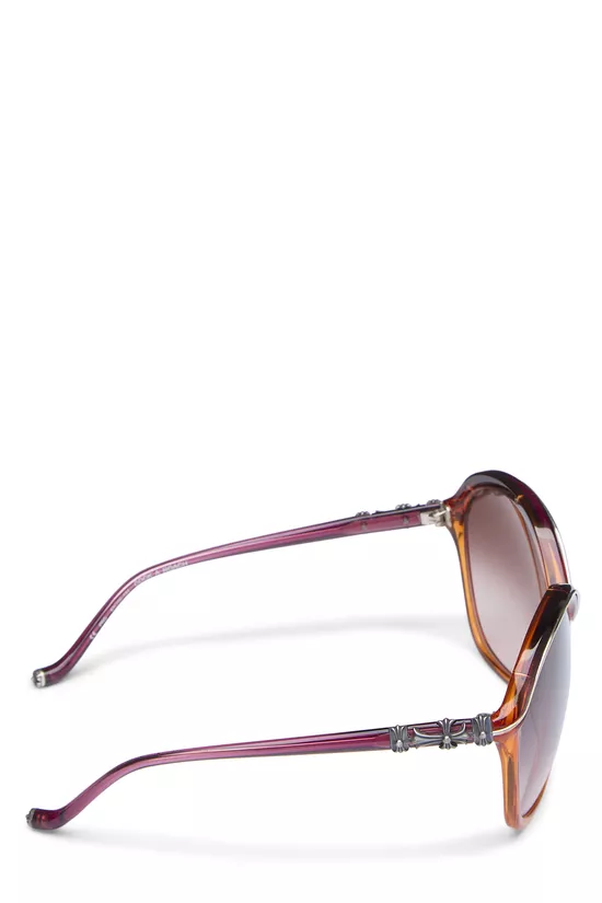 Pink & Multicolor Acetate Cock-a-Roach Sunglasses, , large image number 2