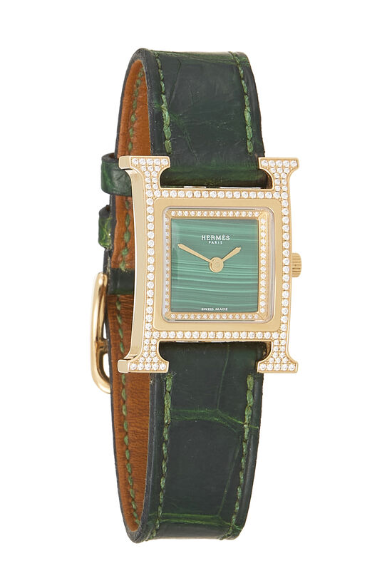Green Rose Gold Heure H Watch, , large image number 0