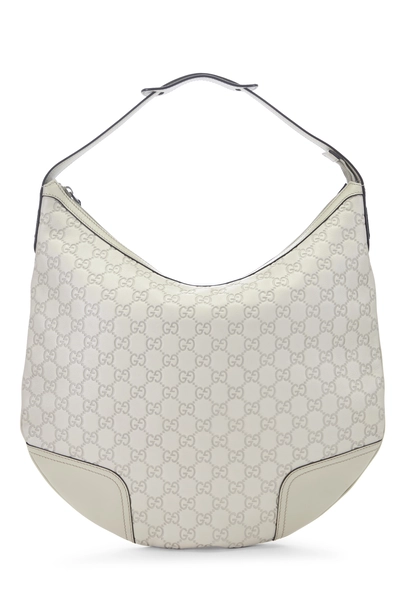 Gucci White Guccissima Princy Hobo Large — photo 1