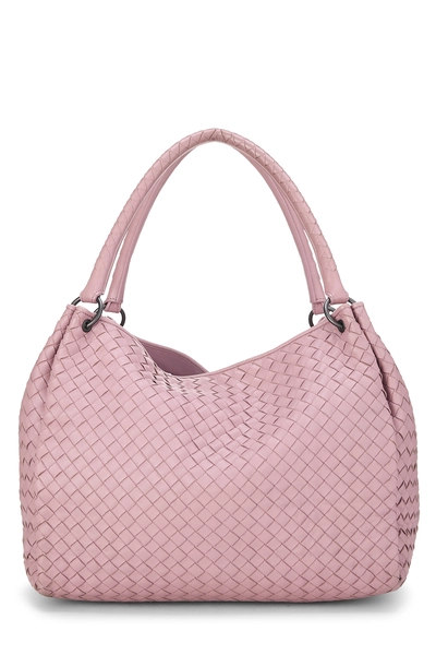 Pink Intrecciato Parachute Tote Medium