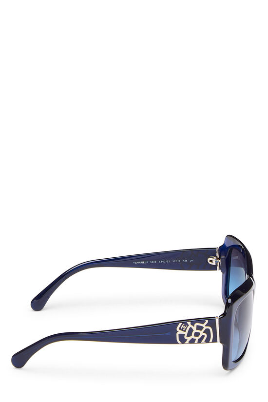 Blue Acetate Camellia Sunglasses, , large image number 3