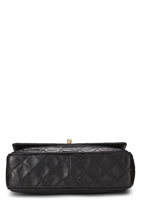 Chanel - Black Lambskin Pocket Camera Bag Medium