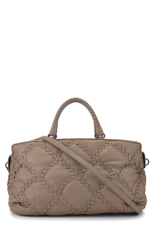 Grey Intrecciato Convertible Tote, , large image number 3