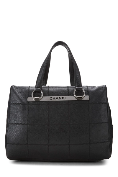 Chanel Black Caviar Chocolate Bar Handbag