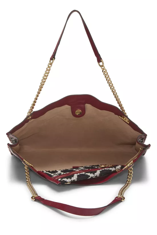 Multicolor Tweed Web Rajah Tote Large, , large image number 5