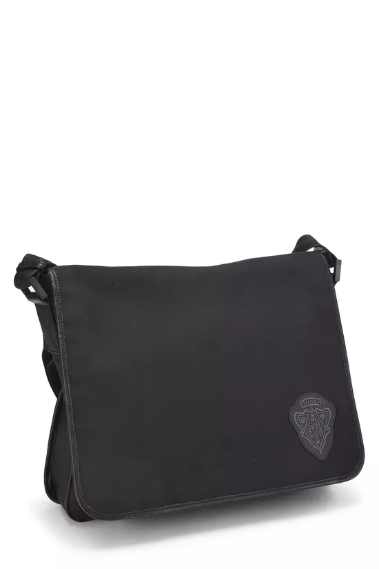 Black Canvas Hysteria Messenger Bag, , large image number 1