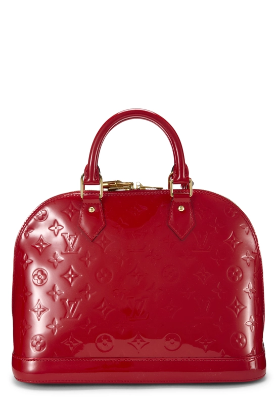 Red Monogram Vernis Alma PM NM, , large image number 3