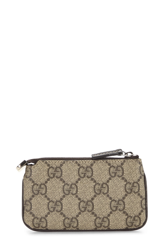 Brown GG Supreme Canvas Key Case, , large image number 2
