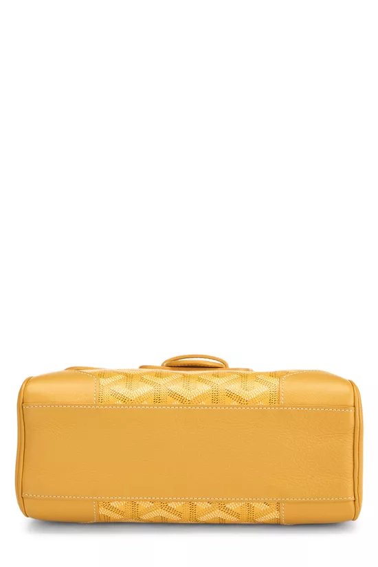 Yellow Goyardine Canvas Saigon Souple Mini, , large image number 4