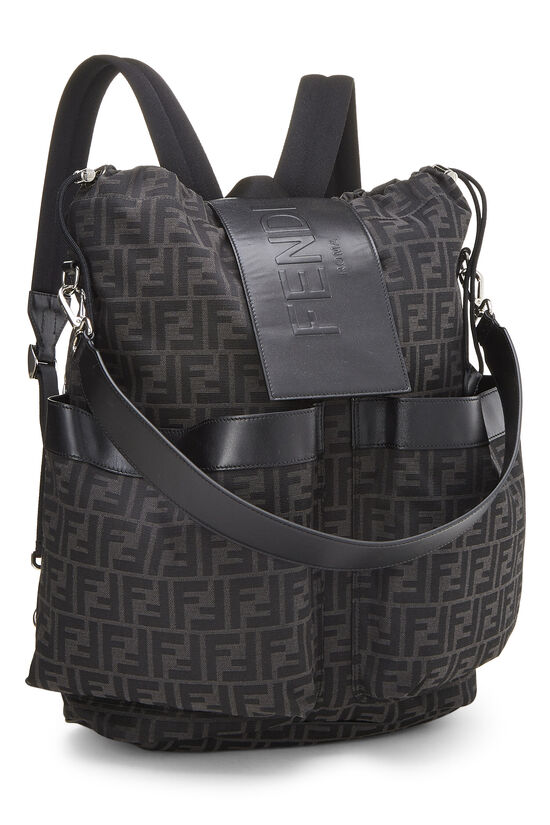 Black Zucca Double Pocket Backpack, , large image number 1