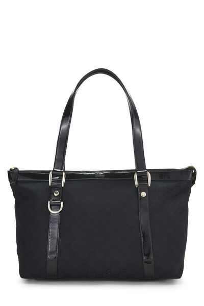 Black Original GG Canvas Abbey Zip Tote