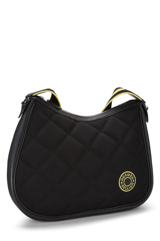 Black Woolycot Horseback Shoulder Bag, , large image number 1