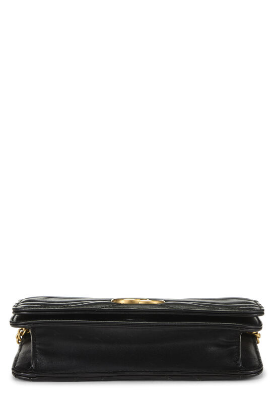 Black Leather GG Marmont Mini, , large image number 4