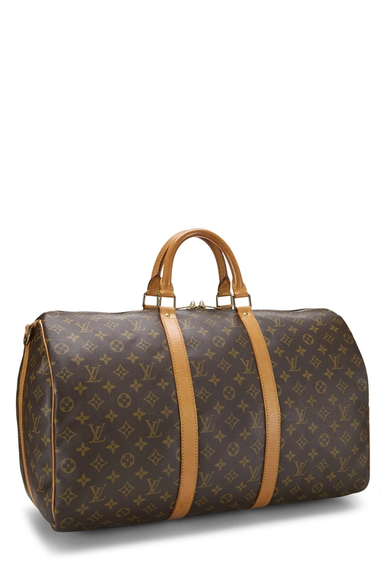 Monogram Canvas Keepall Bandouliere 50, , large image number 1