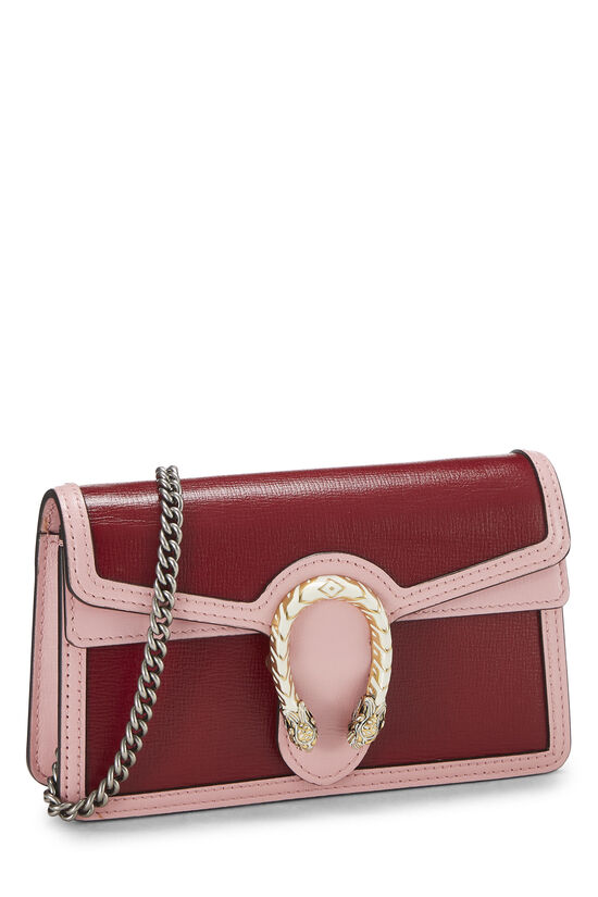 Pink Leather Dionysus Shoulder Bag Super Mini, , large image number 1