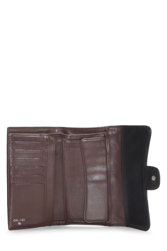 Black Quilted Lambskin Classic Wallet, , large image number 3